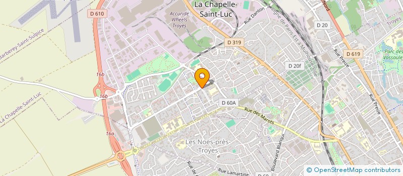 localisation de l'entreprise ASS UNIVERS CLUB à LA CHAPELLE-SAINT-LUC
