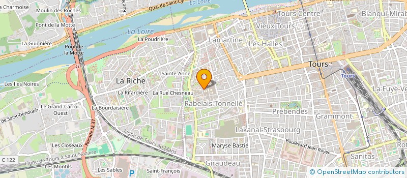 localisation de l'entreprise ASS UNIVERSIT FORMAT RECH OPHTALMOLOGIE  TOURS