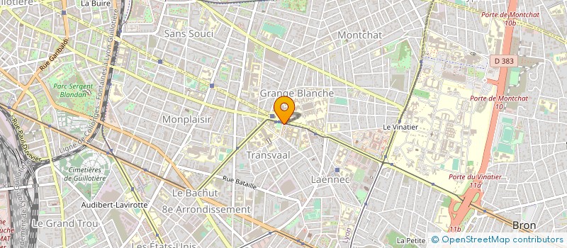 localisation de l'entreprise ASS UNIVERSITAI ANATOMIE & IMPLANTOLOGIE  LYON