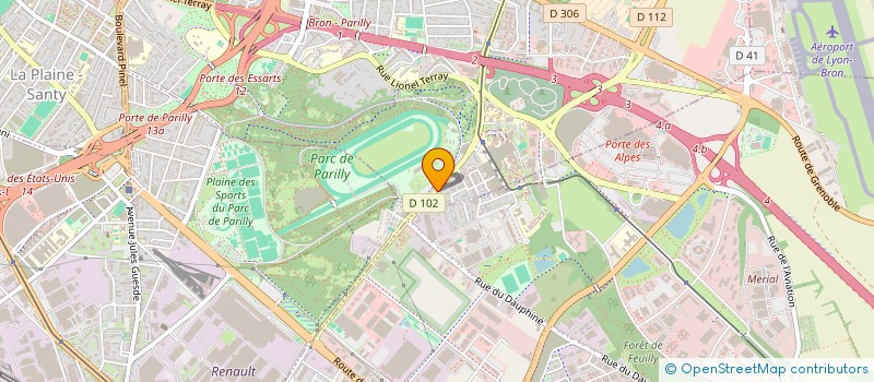 localisation de l'entreprise ASS UNIVERSITAIRE RECHERCHE REG LYONNAIS à BRON