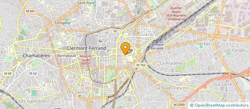 localisation de l'entreprise ASS UNIVERSITE DANS LA VILLE  CLERMONT-FERRAND