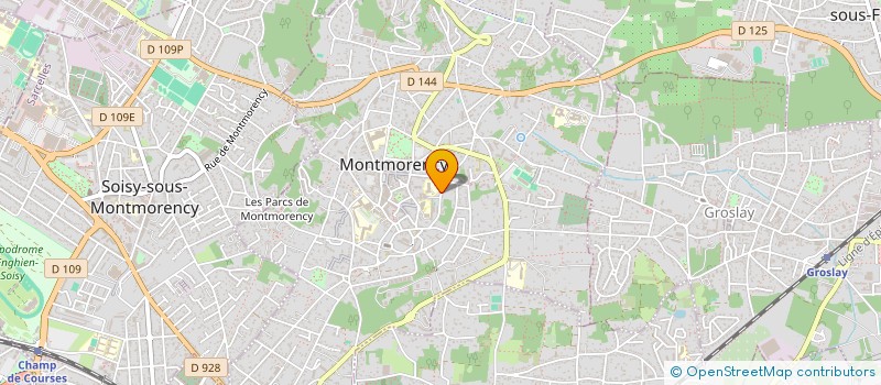 localisation de l'entreprise ASS UNSS COLLEGE LE LABOUREUR  MONTMORENCY