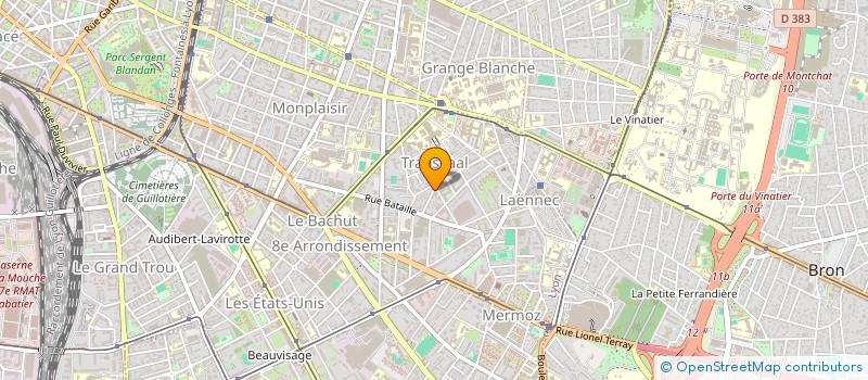 localisation de l'entreprise ASS  UPAT UNION  LYON