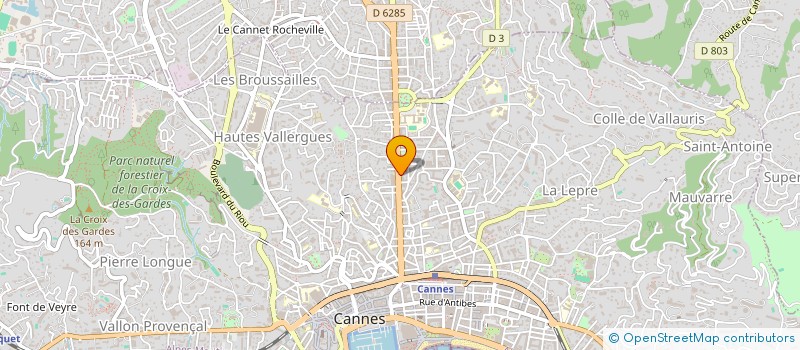 localisation de l'entreprise ASS URBAINE ACHAT ET SERVICES DE CANNES à CANNES