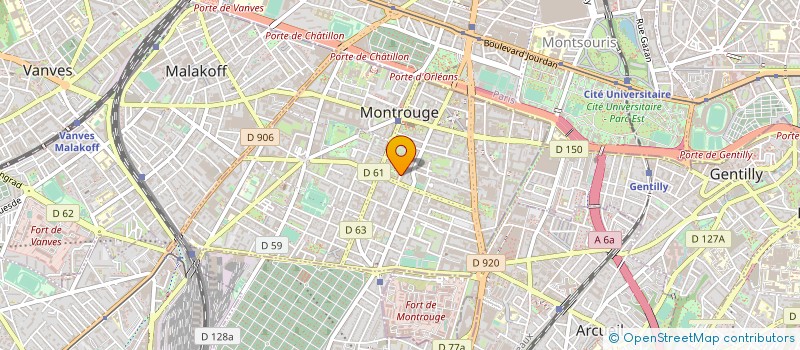 localisation de l'entreprise ASS USAG RESTAURANT ADMINST MONTROUGE à MONTROUGE