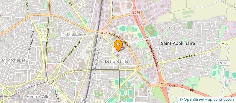 localisation de l'entreprise ASS USAGERS AMIS CENTRE SOCIAL à DIJON