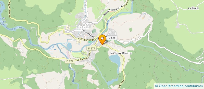 localisation de l'entreprise ASS USAGERS CANTINE DE MARCENAT à MARCENAT