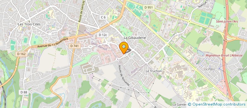 localisation de l'entreprise ASS USAGERS CANTINE MIN AGRICULTURE à POITIERS