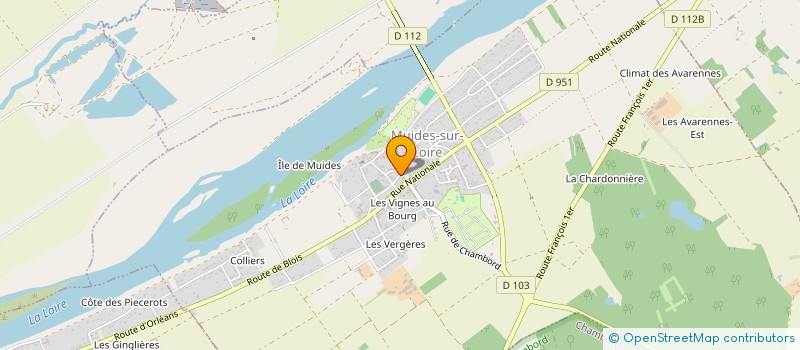 localisation de l'entreprise ASS USAGERS CANTINE SCOLAIRE à MUIDES-SUR-LOIRE