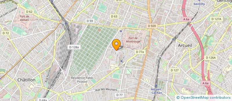 localisation de l'entreprise ASS USAGERS CENTRE SOC CULT PIERRE PLAT à BAGNEUX