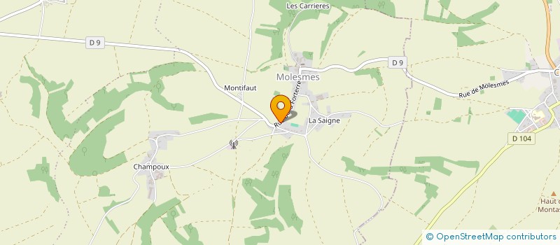 localisation de l'entreprise ASS USAGERS FORTERRE ASSAIN MOLES ENVIR  LES HAUTS DE FORTERRE