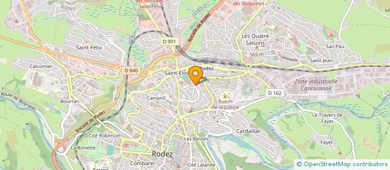localisation de l'entreprise ASS USAGERS REST ADM FINANCES à RODEZ