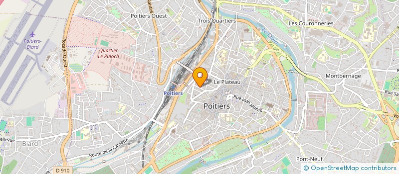 localisation de l'entreprise ASS USAGERS RESTAUR ADMIN SCE EQUIPEMENT à POITIERS