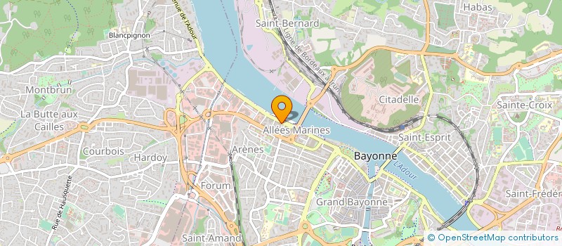 localisation de l'entreprise ASS  USCDB à BAYONNE