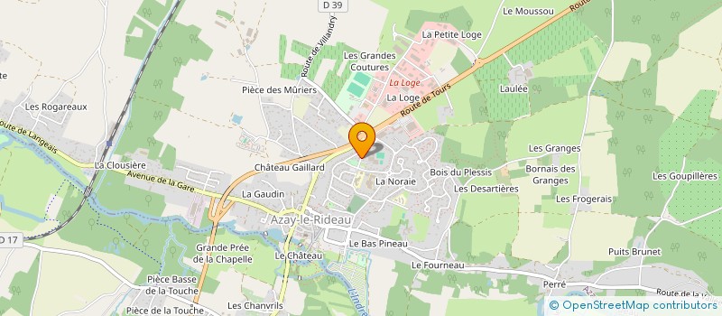 localisation de l'entreprise ASS USEP DESCARTES  AZAY-LE-RIDEAU