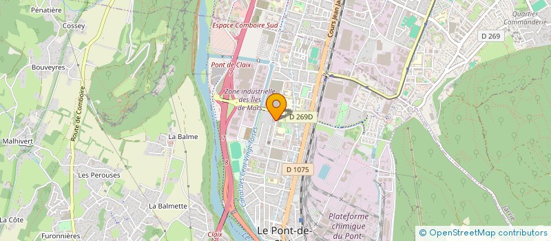 localisation de l'entreprise ASS  USEP ECOLES PUBLIQUES PONT-DE-CLAIX  LE PONT-DE-CLAIX