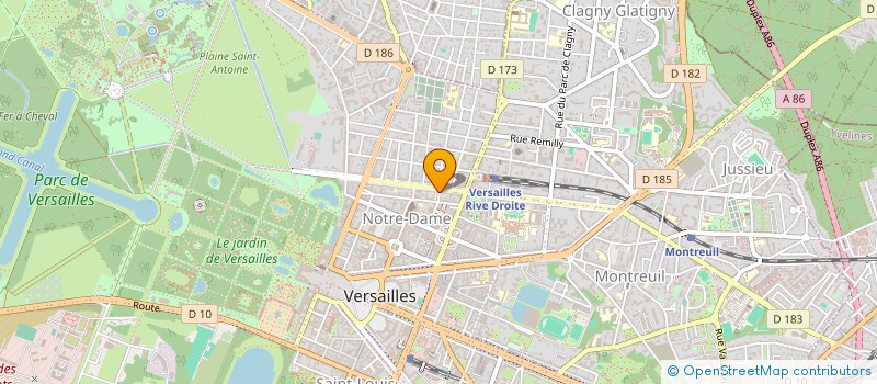 localisation de l'entreprise ASS USEP LAFITAN à VERSAILLES