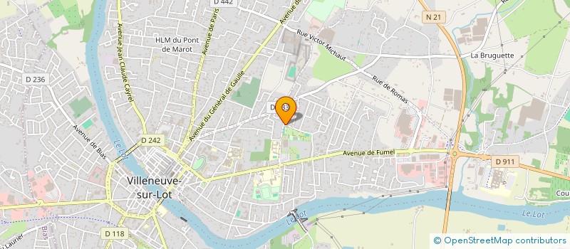 localisation de l'entreprise ASS USEP SUPER KANGOUROU  VILLENEUVE-SUR-LOT