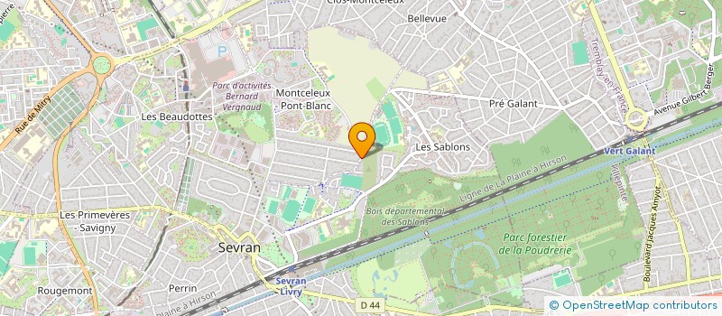 localisation de l'entreprise ASS USS SEVRAN N 256 BUVETTE à SEVRAN