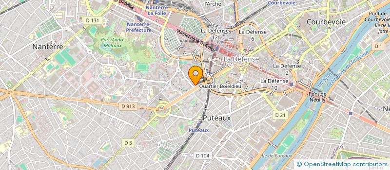 localisation de l'entreprise ASS UTILI RESTAU INTERENTRE GUILLAUMET à PUTEAUX