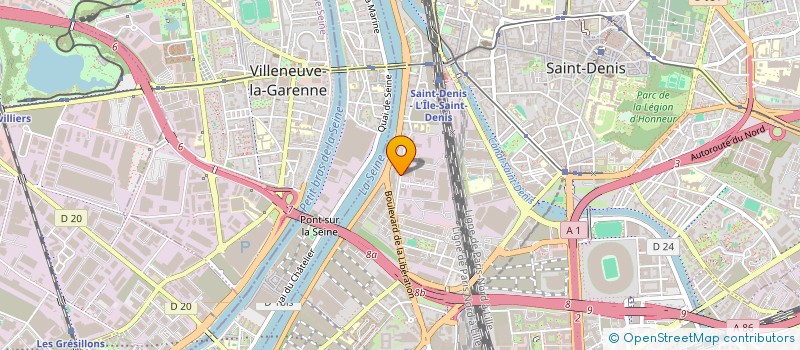localisation de l'entreprise ASS UTILI RESTO INTER ENTR PERSP SEINE à SAINT-DENIS