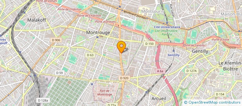 localisation de l'entreprise ASS UTILISATEURS RITZ EUROPARIS à MONTROUGE