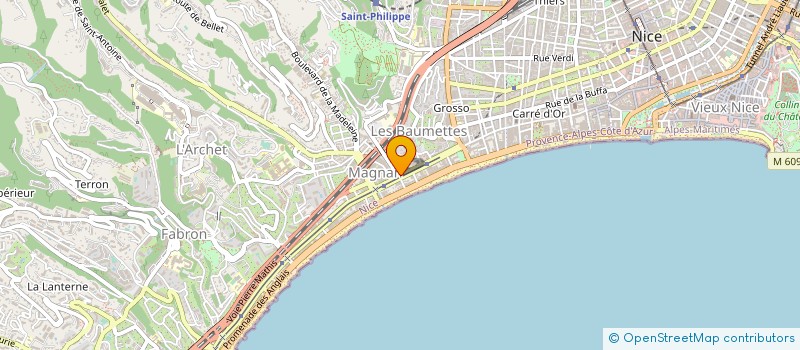 localisation de l'entreprise ASS VACANCES ANIMATION ET TOURISME à NICE