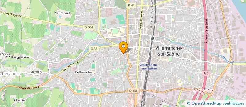 localisation de l'entreprise ASS VACANCES ET FAMILLES à VILLEFRANCHE-SUR-SAONE