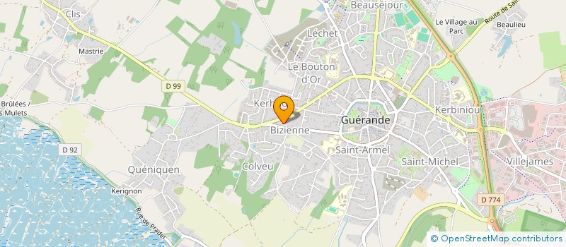 localisation de l'entreprise ASS VACANCES ET LOISIRS DES MELEZES à GUERANDE