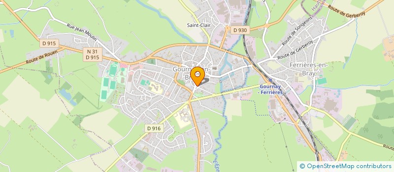 localisation de l'entreprise ASS VACANCES ET LUMIERE  GOURNAY-EN-BRAY