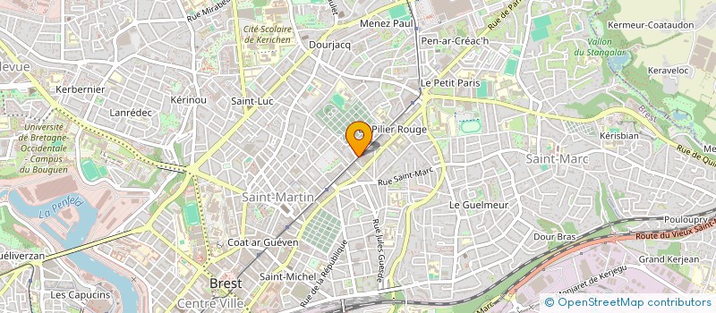 localisation de l'entreprise ASS VACANCES FOOTBALL CLUB à BREST