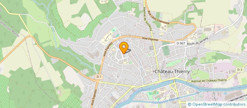 localisation de l'entreprise ASS VACANCES LOISIR à CHATEAU-THIERRY