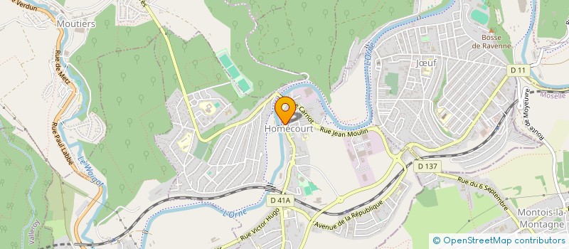 localisation de l'entreprise ASS VACANCES LOISIRS JEUNESSE  HOMECOURT