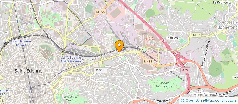 localisation de l'entreprise ASS VACANCES TOURISME LOIRE  SAINT-ETIENNE