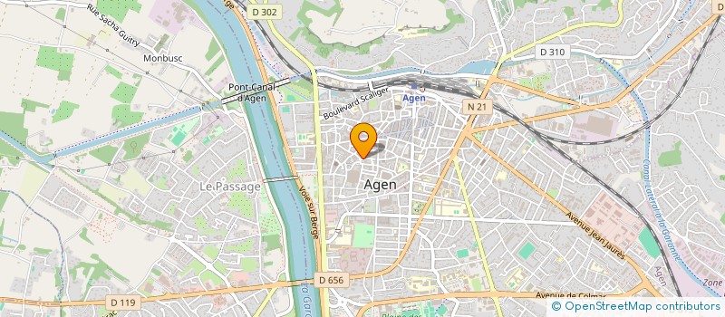 localisation de l'entreprise ASS VACANCES TROISIEME AGE  AGEN