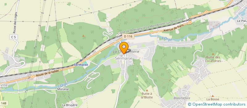 localisation de l'entreprise ASS  VAL CYCLO  LE VAL-SAINT-GERMAIN