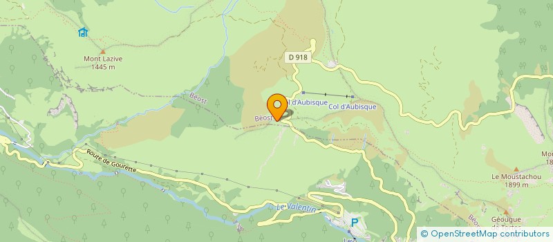 localisation de l'entreprise ASS VALORIS DEVELOPP TOURIST SITE AUBISQ  BEOST