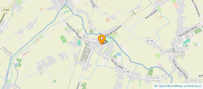 localisation de l'entreprise ASS VALORISATION ARTISANAT A LA COUTURE  LA COUTURE