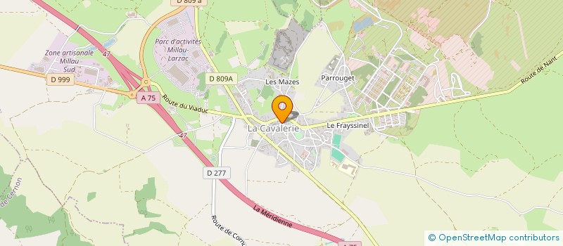 localisation de l'entreprise ASS VALORISATION LARZAC ET SES VALLEES  SAINTE-EULALIE-DE-CERNON