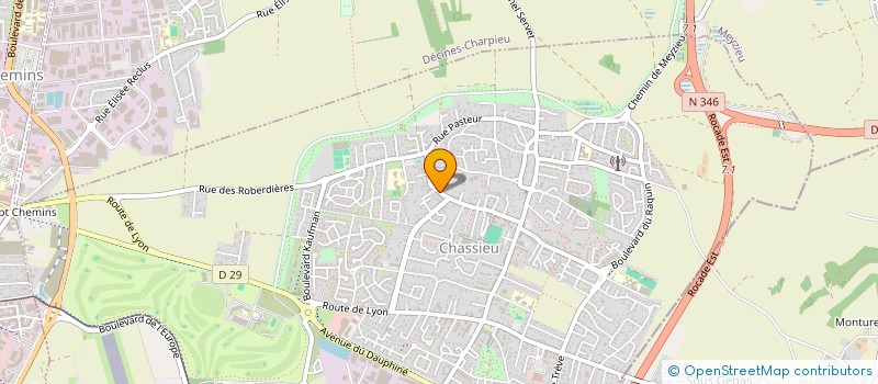 localisation de l'entreprise ASS VANESSA RENARD  CHASSIEU