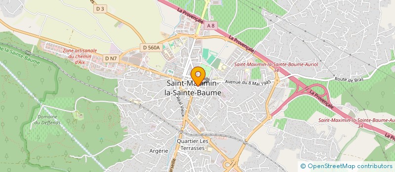 localisation de l'entreprise ASS VAR AVENTURE EVASION à SAINT-MAXIMIN-LA-SAINTE-BAUME