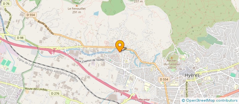 localisation de l'entreprise ASS VAR NATURE ENVIRONNEMENT à HYERES