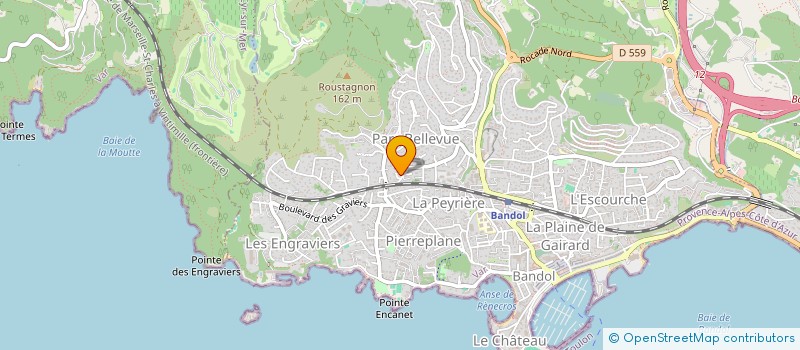 localisation de l'entreprise ASS  VAROISE ESOTERIQUE LOI 1901  BANDOL