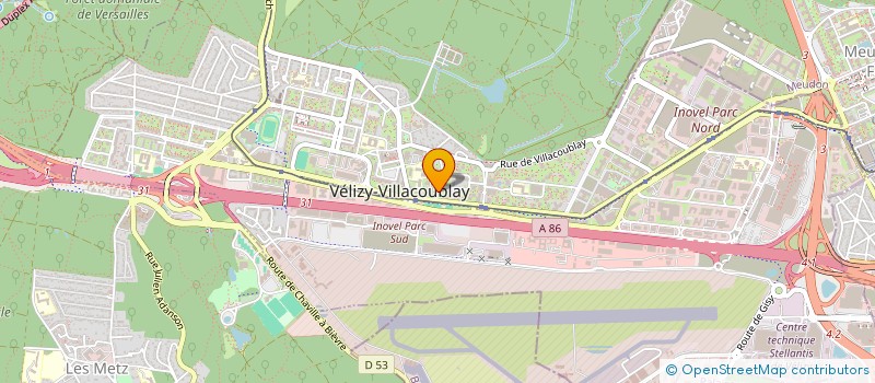 localisation de l'entreprise ASS VELIZIENNE POUR LE DEVELOPPEMENT DE SNC  VELIZY-VILLACOUBLAY