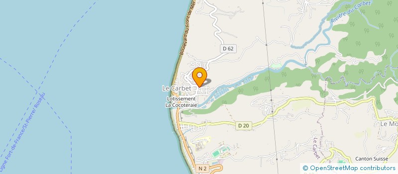 localisation de l'entreprise ASS VELO TOUT TERRAIN NORD CARAIBE  CARBET