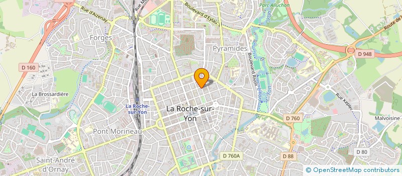 localisation de l'entreprise ASS VENDEENNE ACCUEIL VIE PROMO FAMILLE à LA ROCHE-SUR-YON