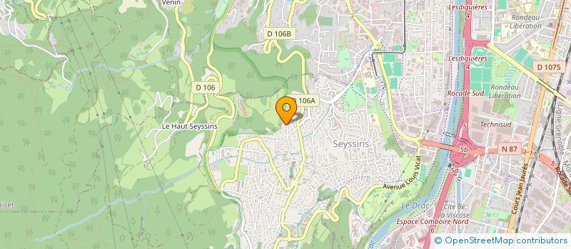 localisation de l'entreprise ASS  VENEZIA à SEYSSINS