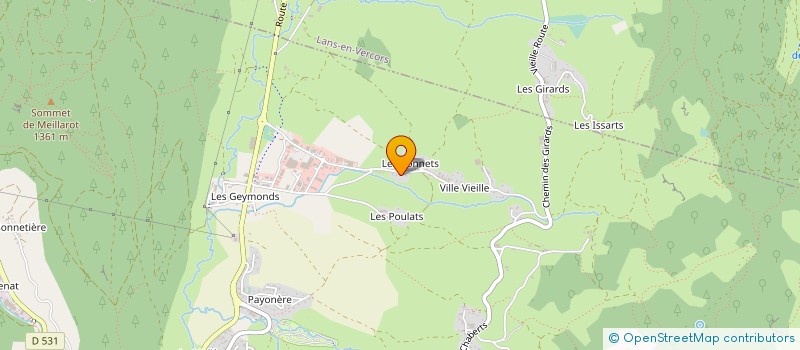 localisation de l'entreprise ASS  VERCORS PATCH  VILLARD-DE-LANS