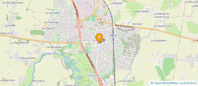 localisation de l'entreprise ASS VERNOISE DES ASSISTANTES MATERNELLES  VERN-SUR-SEICHE