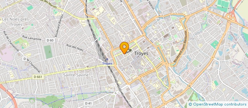 localisation de l'entreprise ASS VERONIQUE HENRY DANSE à TROYES